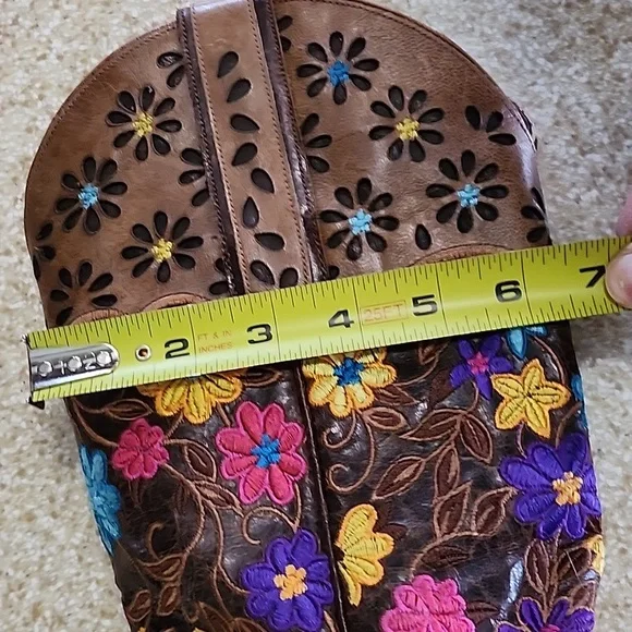 Lane !!Gorgeous!! Daisy Queen Western Boots, Size 9B - Picture 11 of 13